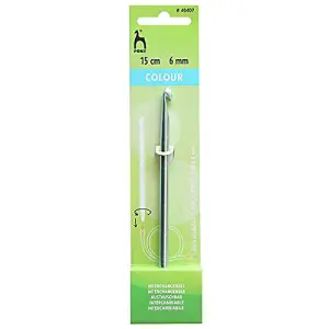 CL C/HK AL 15CMX6.00 - Crochet Hook: Interchangeable: Mid Blue: 15cm x 6.00mm - Pony