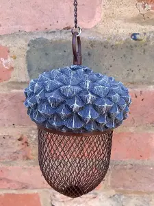 Acorn Bird Feeder Hanging with Mesh for Peanuts or Seeds