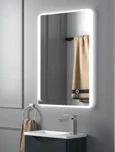 Keenware Polaris LED Bathroom Mirror With Bluetooth Speakers 700x500mm