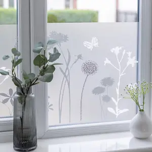 d-c-fix Blossom Premium Static Cling Window Film for Privacy and Décor 1.5m(L) 45cm(W)