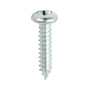 Timco - Self-Tapping Screws - PZ - Pan - Zinc (Size 10 x 1 - 200 Pieces)