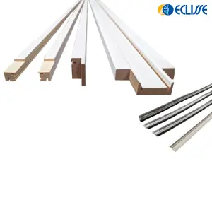 ECLISSE Single Sliding Pocket Door Kit Bundle 762x1981mm- (Includes Primed White Jambs 100mm Finished Wall Thickness & Handle)