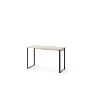 Sleek Cashmere & Truffle Desk H770mm W1250mm D550mm - Modern Design for Compact Workspaces