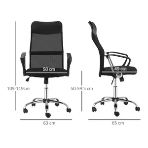 High-Back Mesh Desk Chair