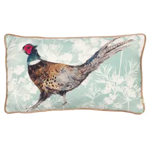 Wylder Manor Pheasant Piped Feather Filled Cushion