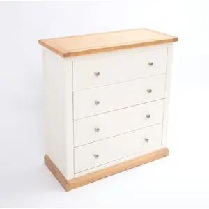 Trevi 4 Drawer Chest of Drawers Chrome Knob