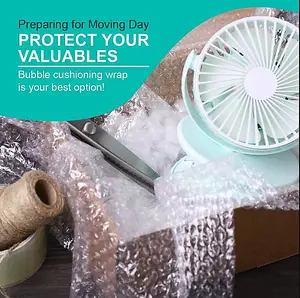 Bubble Wrap 100mm x 10m - Durable Packing Material for Protection and Cushioning