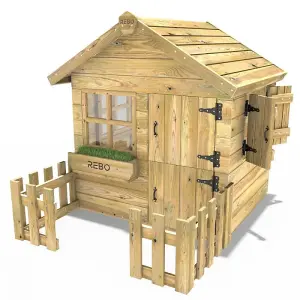 Rebo Orchard 4FT x 4FT Children's Wooden Garden Playhouse - Swift