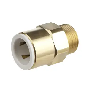 Flomasta Bronze Reducing Pipe Coupler (Dia)27mm (L)24mm ½" Pack of 1