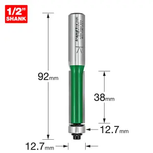 Trend C196X1/2TC 1/2" Bearing Guided Trimmer 12.7mm Overlay Trimming Router Bit