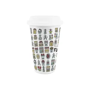 Florist Ceramic Travel Mug - Novelty Floral Gifts/New Job Presents - Double-Walled Insulated Hot/Cold Drinks Cup