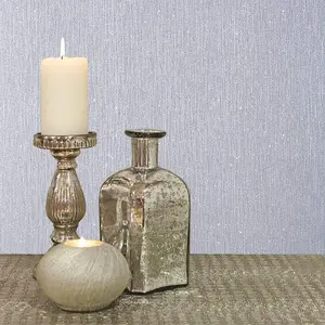 Debona Grey Glitter Effect Shimmer Sparkle Wallpaper 9008