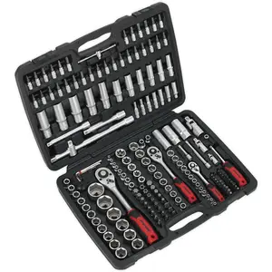 Comprehensive 172pc Premium Socket Bit and Ratchet Handle Set for Professional Use