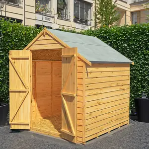 6 Ft. W x 6 Ft. D Garden Value Overlap Apex Shed No