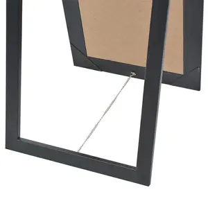 Berkfield Free-Standing Mirror Baroque Style 160x40 cm Black