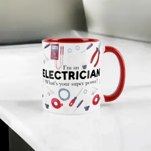 Electrician Mug Fun Trades Gift - White Coffee/Tea Present