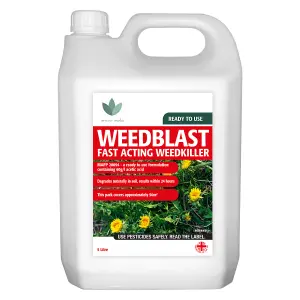 Weedblast Fast Acting Weedkiller 5 Litre with 1 Litre Spray