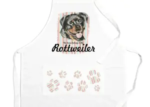 Purely Home Rottweiler Apron - Novelty Kitchen Gift for Dog Lovers