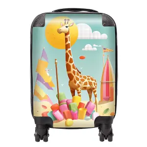 A Giraffe On A Beach Holiday Suitcase - Mini Cabin