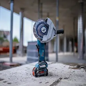 Bosch GWS 18 V-180 P 180mm 18v Brushless Angle Grinder BITURBO 7" + 3 Blades