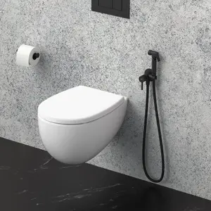 Hommix Rubineta Ultra Bathroom Bidet Mixer (Black)