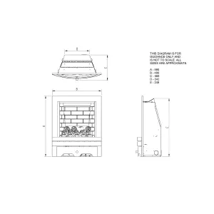 Focal Point Lulworth Manual control 3.75kW Gas Fire