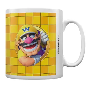 Super Mario Portrait Wario Mug Yellow/White (One Size)