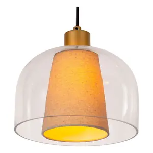 Lucide Gunhild Classic Pendant light - 3xE27 - Transparant