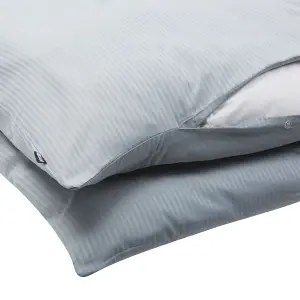 Duvet Cover Set AVONDALE 155 x 220 cm Cotton Sateen Grey