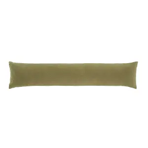 Catherine Lansfield Wilson Velvet Door Draught Excluder Olive Green