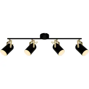 Bar Matt Gold effect 4 Light Spotlight