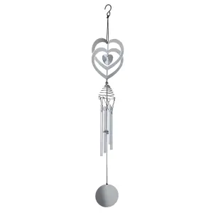 Flamboya Crystal heart Wind spinner 51cm