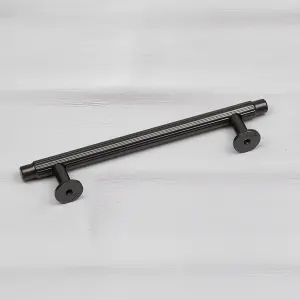 128mm Dark Grey Cabinet Handle Gunmetal Kitchen Cupboard Door Drawer Pull Wardrobe Furniture Replacement