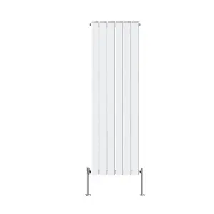 Right Radiators 1600x408 mm Vertical Double Flat Panel Designer Radiator White