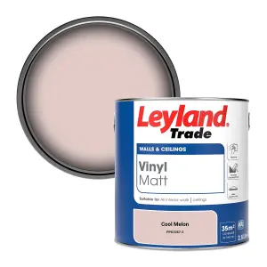 Leyland Trade Vinyl Matt Walls & Ceilings Emulsion Paint Cool Melon (PPG1057-2) 2.5L