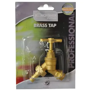 Pro Platinum Universal Brass Tap - Connects To a 1/2 Inch Standpipe / Water Supply - 3/4 Inch Output