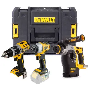 Dewalt DCK368 18v Brushless Kit DCD796 Drill DCF887 Impact DCH273 SDS Bare TSTAK