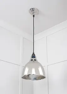 Hammered Nickel Brindley Pendant