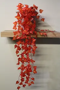 Best Artificial 100cm Autumn English Trailing Ivy Halloween Garland Strings Strands Twines Decoration - TI09