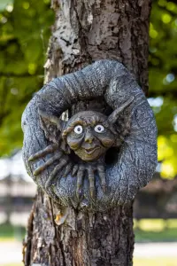 Goblin Head  Tree Peeker Ornament