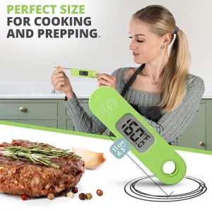 Oliver's Kitchen - Instant Read Digital Meat Probe Thermometer (Green)