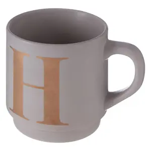 Maison by Premier Signet Grey H Letter Mug