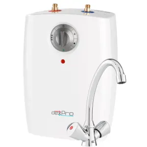 Dexpro Vented Water Heater: Undersink with Mixer Tap and Hoses