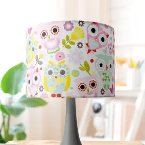 DUSK SMALL DRUM COLOURFUL OWL SHADE