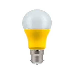 Crompton Lamps LED GLS 9W B22 110V Cool White Opal Yellow (60W Eqv)