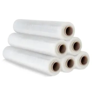 6 x Strong Clear 400mm Water & Moisture Proof Pallet Shrink Wrap Easy To Use Cling Film Rolls