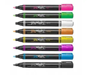 Markers for glasboards, whiteboards - 8 color set