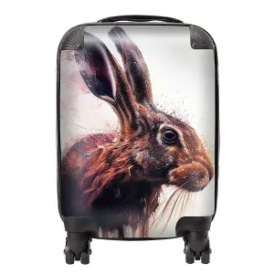 Hare Face Splashart Suitcase - Small