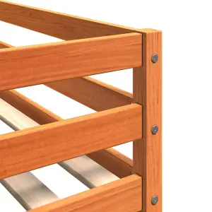 Berkfield Bunk Bed without Mattress Wax Brown 80x200 cm Solid Wood Pine