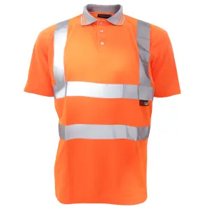 Warrior Mens Daytona Hi-Vis Short Sleeve Polo Shirt